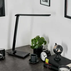 Lampe De Table Chozendo Led Noir, 1 Lumiere