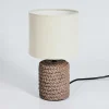 Lampe De Table Dambrois Brun, Ecru, 1 Lumiere