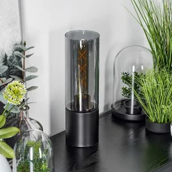 Lampe De Table Dulcita Noir, 1 Lumiere