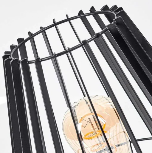 Lampe De Table Emporia Noir, 1 Lumiere
