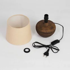 Lampe De Table Exchange Brun, 1 Lumiere