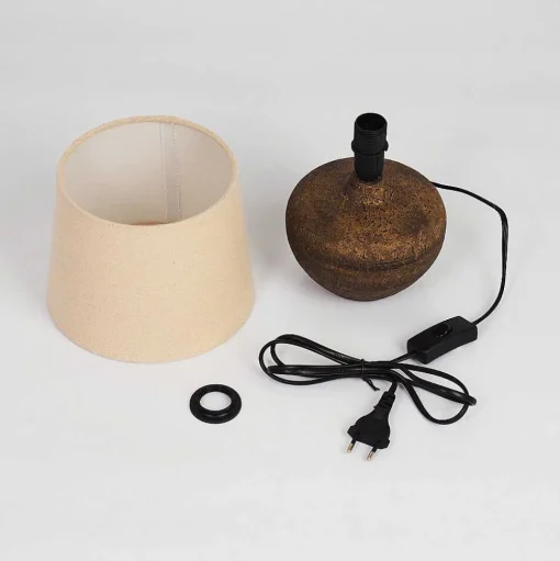 Lampe De Table Exchange Brun, 1 Lumiere