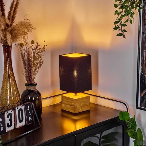 Lampe De Table Geneva Ecru, 1 Lumiere