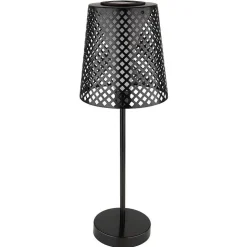 Lampe De Table Globo Solar Led Noir, 1 Lumiere
