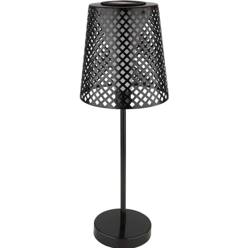 Lampe De Table Globo Solar Led Noir, 1 Lumiere