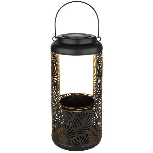 Lampe De Table Globo Solar Led Noir, 1 Lumiere