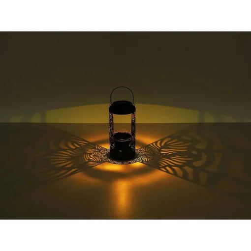 Lampe De Table Globo Solar Led Noir, 1 Lumiere