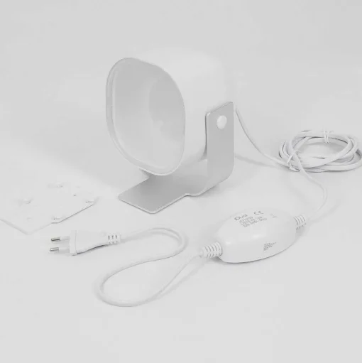 Lampe De Table Idual Lilas Led Argente, 1 Lumiere, Changeur De Couleurs