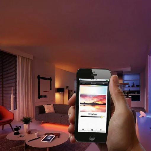 Lampe De Table, Kit D'Extension Philips Hue Ambiance White & Color Iris Led Transparent, Blanc, 1 Lumiere, Changeur De Couleurs