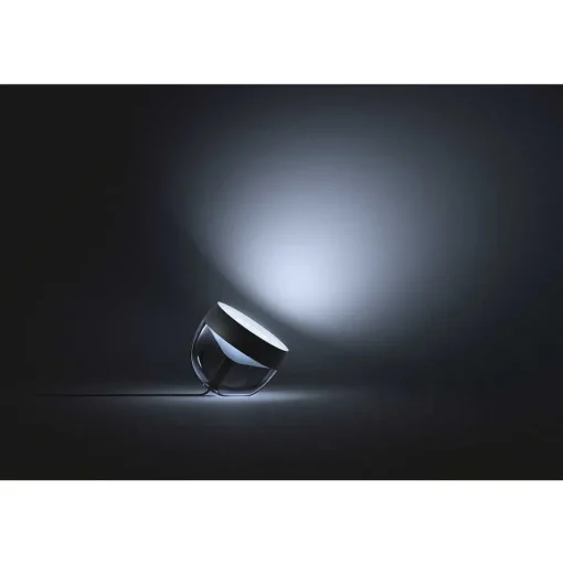 Lampe De Table, Kit D'Extension Philips Hue Ambiance White & Color Iris Led Noir, Transparent, 1 Lumiere, Changeur De Couleurs