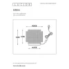 Lampe De Table Lucide Orrin Noir, 1 Lumiere