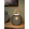Lampe De Table Lucide Safiya Gris, 1 Lumiere
