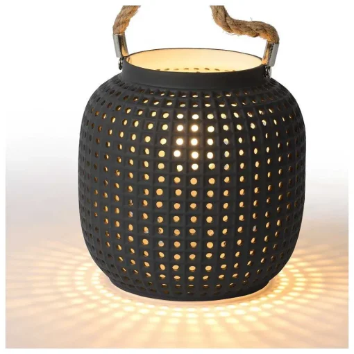 Lampe De Table Lucide Safiya Gris, 1 Lumiere