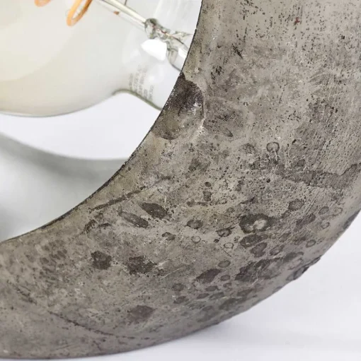 Lampe De Table Magredis Argent Oxyde, 1 Lumiere