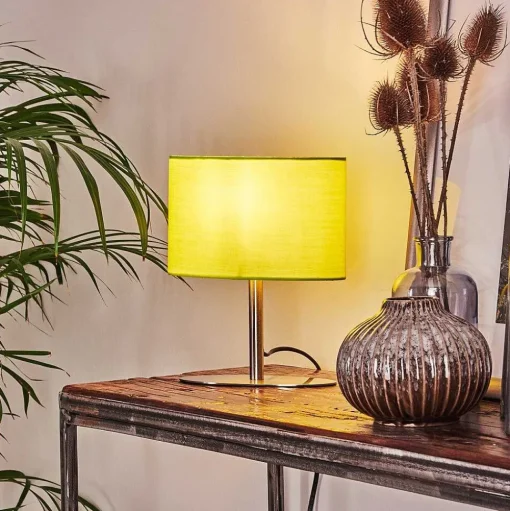 Lampe De Table Mavulu Nickel Mat, 1 Lumiere