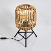 Lampe De Table Mongolei Noir, 1 Lumiere