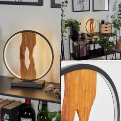 Lampe De Table Nevogilde Led Ecru, Noir, 1 Lumiere