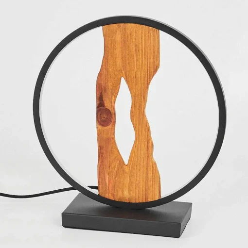 Lampe De Table Nevogilde Led Ecru, Noir, 1 Lumiere