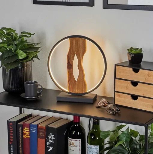 Lampe De Table Nevogilde Led Ecru, Noir, 1 Lumiere