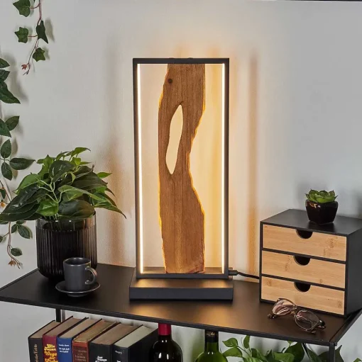 Lampe De Table Nevogilde Led Ecru, Noir, 1 Lumiere