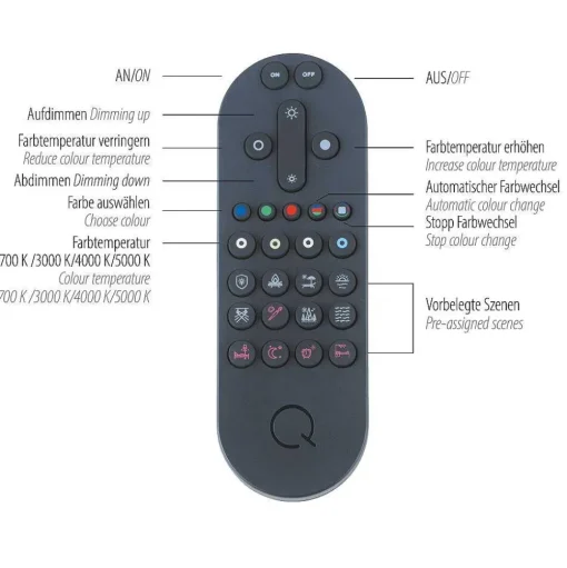 Lampe De Table Paul Neuhaus Q-Vito Led Laiton, 1 Lumiere, Telecommandes