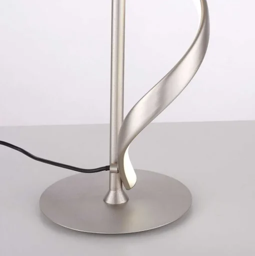 Lampe De Table Paul Neuhaus Qswing Led Argente, 1 Lumiere, Telecommandes
