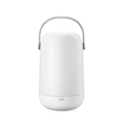 Lampe De Table Philips Wiz Portable Led Blanc, 1 Lumiere, Changeur De Couleurs