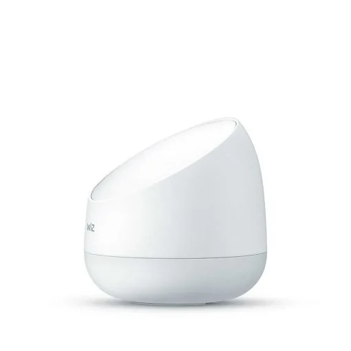 Lampe De Table Philips Wiz Squire Led Blanc, 1 Lumiere, Telecommandes, Changeur De Couleurs