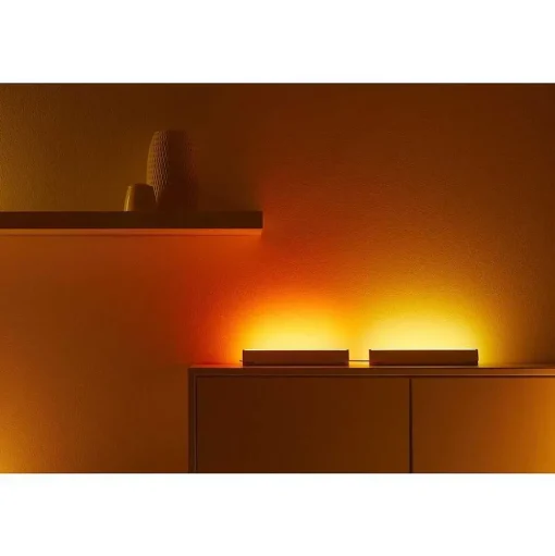 Lampe De Table Philips Wiz Lightbar Led Blanc, 1 Lumiere, Changeur De Couleurs