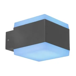 Lampe D'Exterieur Globo Slice Led Anthracite, 1 Lumiere, Changeur De Couleurs