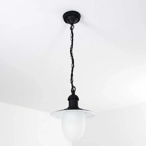 Lampe D'Exterieur Surnu Noir, 1 Lumiere