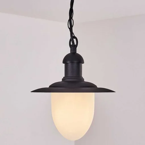 Lampe D'Exterieur Surnu Noir, 1 Lumiere