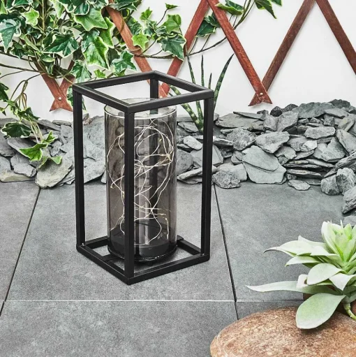Lampe Solaire Aracaju Led Noir, 30 Lumieres