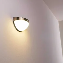 Lampe Solaire Basra Led Chrome, 1 Lumiere, Detecteur De Mouvement