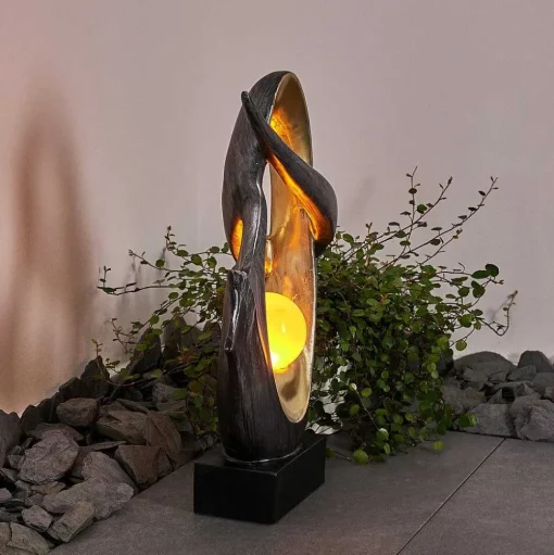 Lampe Solaire Benevento Led Or, Argente, 1 Lumiere