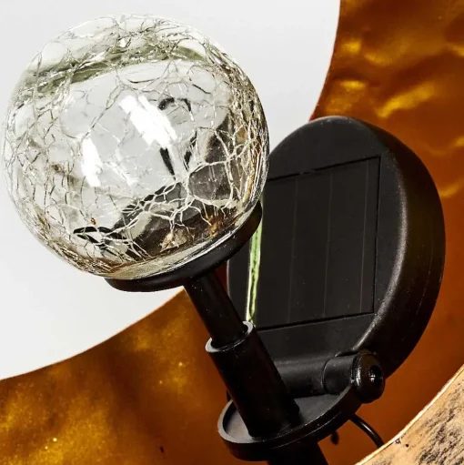Lampe Solaire Benevento Led Cuivre, Rouille, Transparent, 1 Lumiere