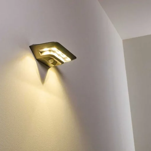 Lampe Solaire Camden Led Gris, 1 Lumiere, Detecteur De Mouvement