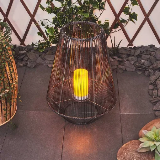 Lampe Solaire Mendola Led Gris, 1 Lumiere