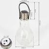 Lampe Solaire Tian Led Noir, 1 Lumiere
