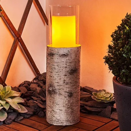Lampe Solaire Tivedstorp Led Couleur Bois, 12 Lumieres