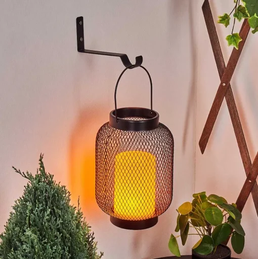 Lampe Solaires Anjullan Led Noir, 1 Lumiere
