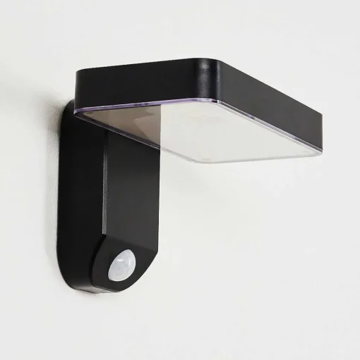 Lampe Solaires Bondarp Led Noir, 1 Lumiere, Detecteur De Mouvement
