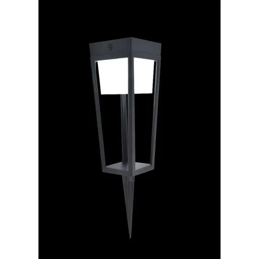 Lampe Solaires Lutec Dias Led Noir, 1 Lumiere, Detecteur De Mouvement, Changeur De Couleurs