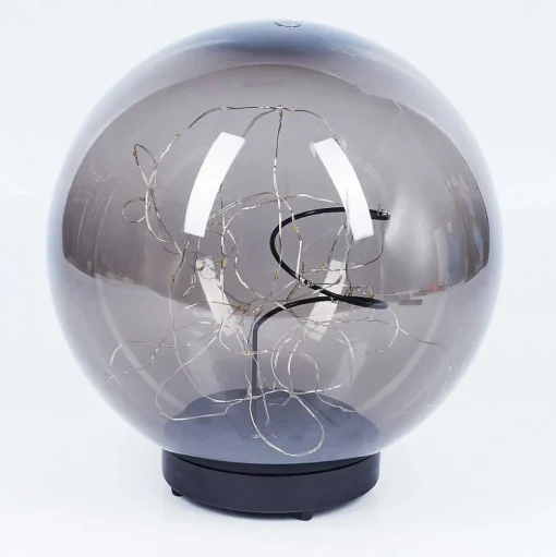 Lampe Solaires Pollenca Led Noir, 40 Lumieres
