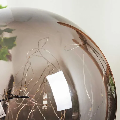 Lampe Solaires Pollenca Led Noir, 50 Lumieres