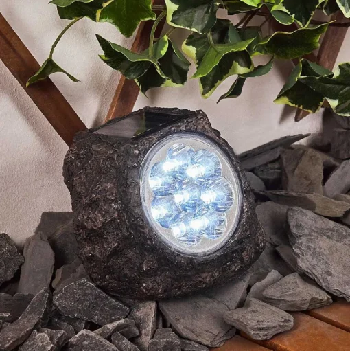 Lampe Solaires Sameo Led Brun, 8 Lumieres