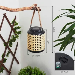 Lampe Solaires Sessivi Led Brun, Noir, 1 Lumiere