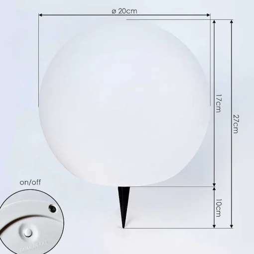 Lampe Solaires Ykullen Led Noir, 1 Lumiere, Telecommandes, Changeur De Couleurs
