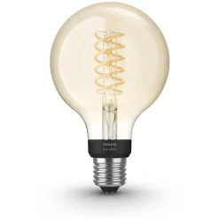 Led White Filament Globe E27 7 Watt 2100 Kelvin 600 Lumen Philips Hue