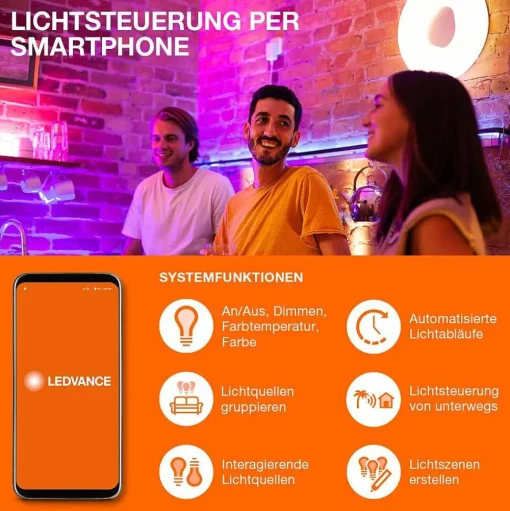 Ledvance Led E27 9 Watt 2700-6500 Kelvin 806 Lumen
